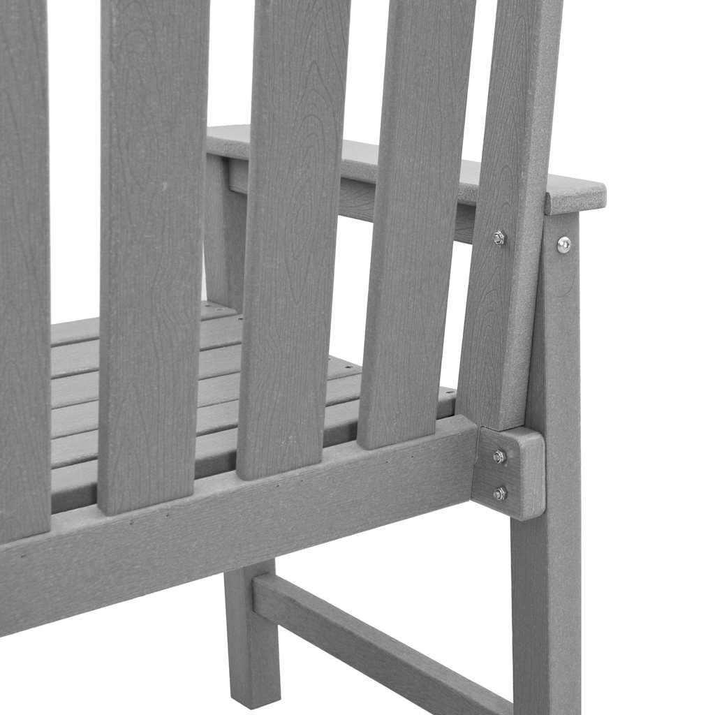 Vrtna stolica 6 pcs Svijetlo siva 65.5 x 59 x 88 cm Polietilen