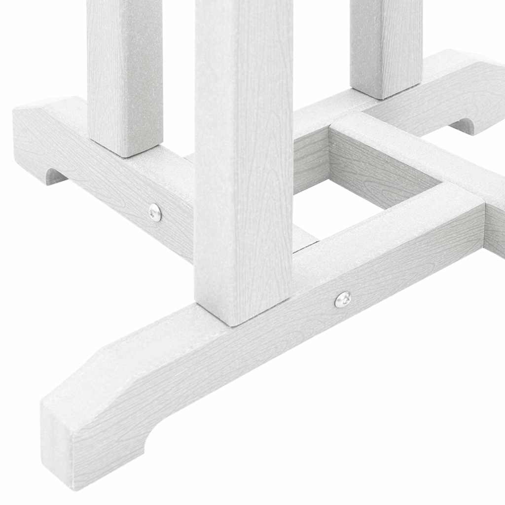 Set bar stolova za vrt 3 pcs Bijelo HDPE