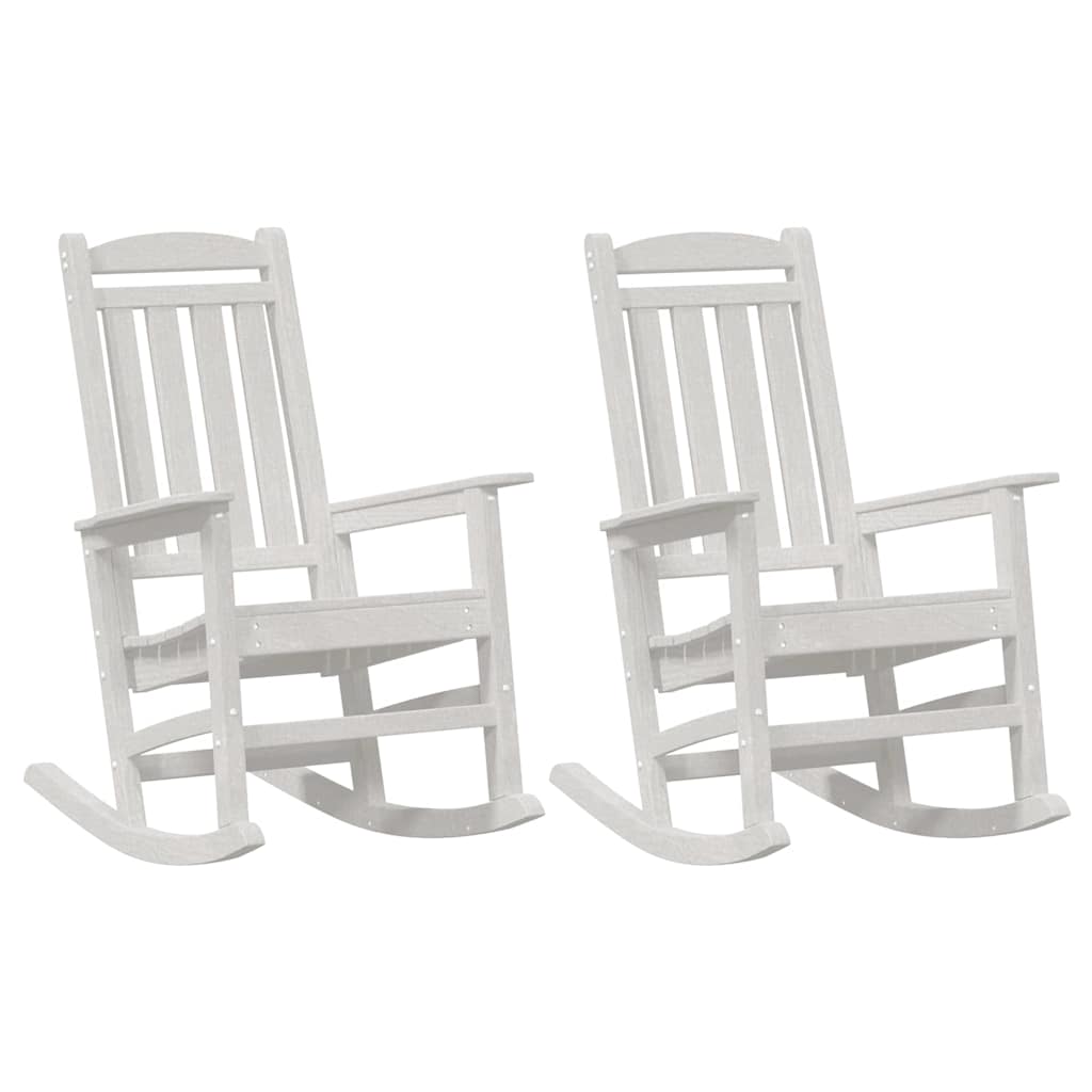 Ljuljačka 2 pcs Bijelo 92 x 70 x 108 cm Polietilen