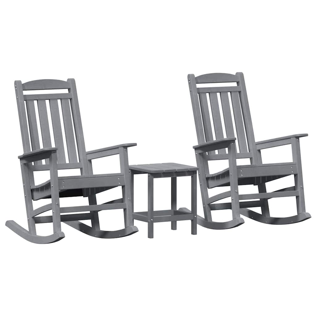 Ljuljačka 3 pcs Svijetlo siva Polietilen