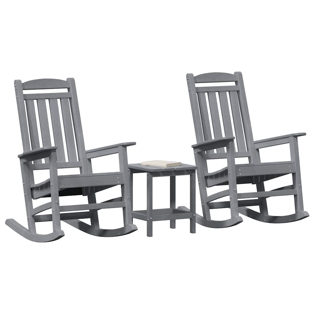 Ljuljačka 3 pcs Svijetlo siva Polietilen