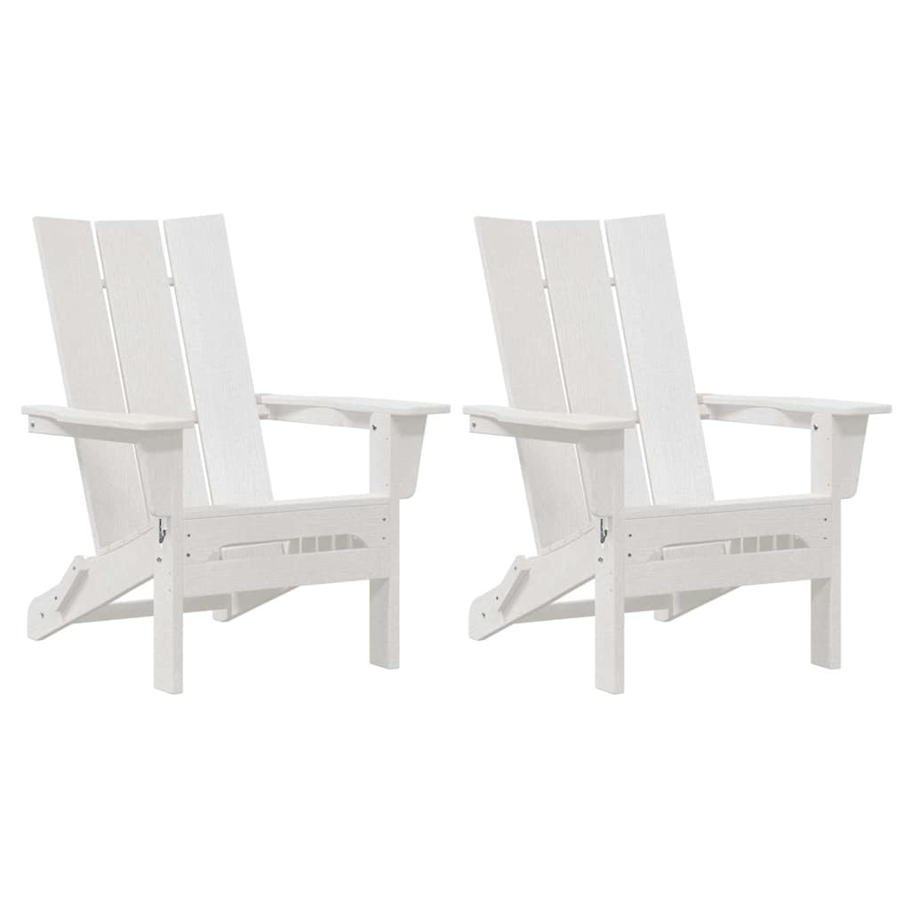 Vrtna stolica 2 pcs Bijelo 80.5 x 74.5 x 92 cm Polietilen