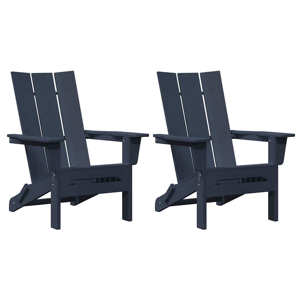 Vrtna stolica 2 pcs Mornarska 80.5 x 74.5 x 92 cm Polietilen