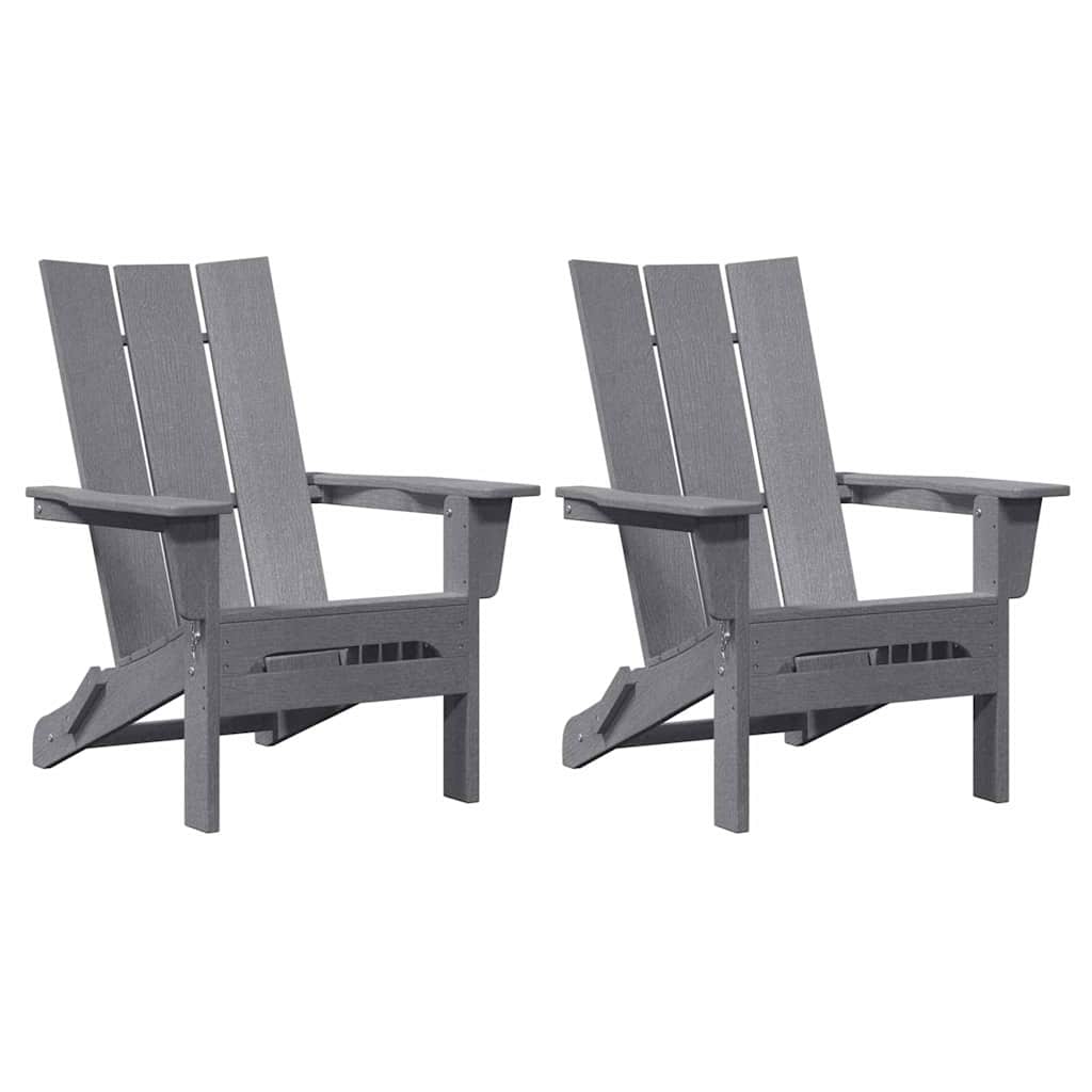 Vrtna stolica 2 pcs Svijetlo siva 80.5 x 74.5 x 92 cm