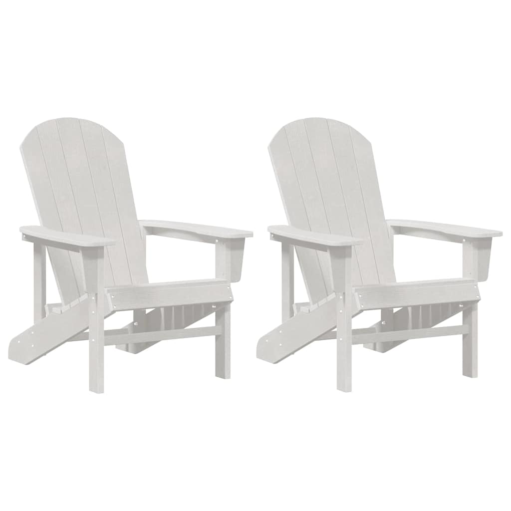 Vrtna stolica 2 pcs Bijelo 82 x 74 x 92 cm Polietilen