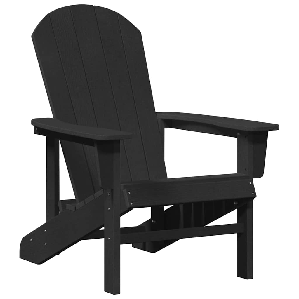 Vrtna stolica 2 pcs Crna 82 x 74 x 92 cm Polietilen