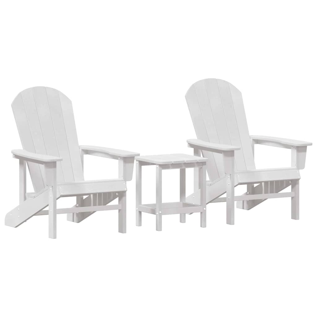 Vrtna stolica 3 pcs Bijelo Polietilen