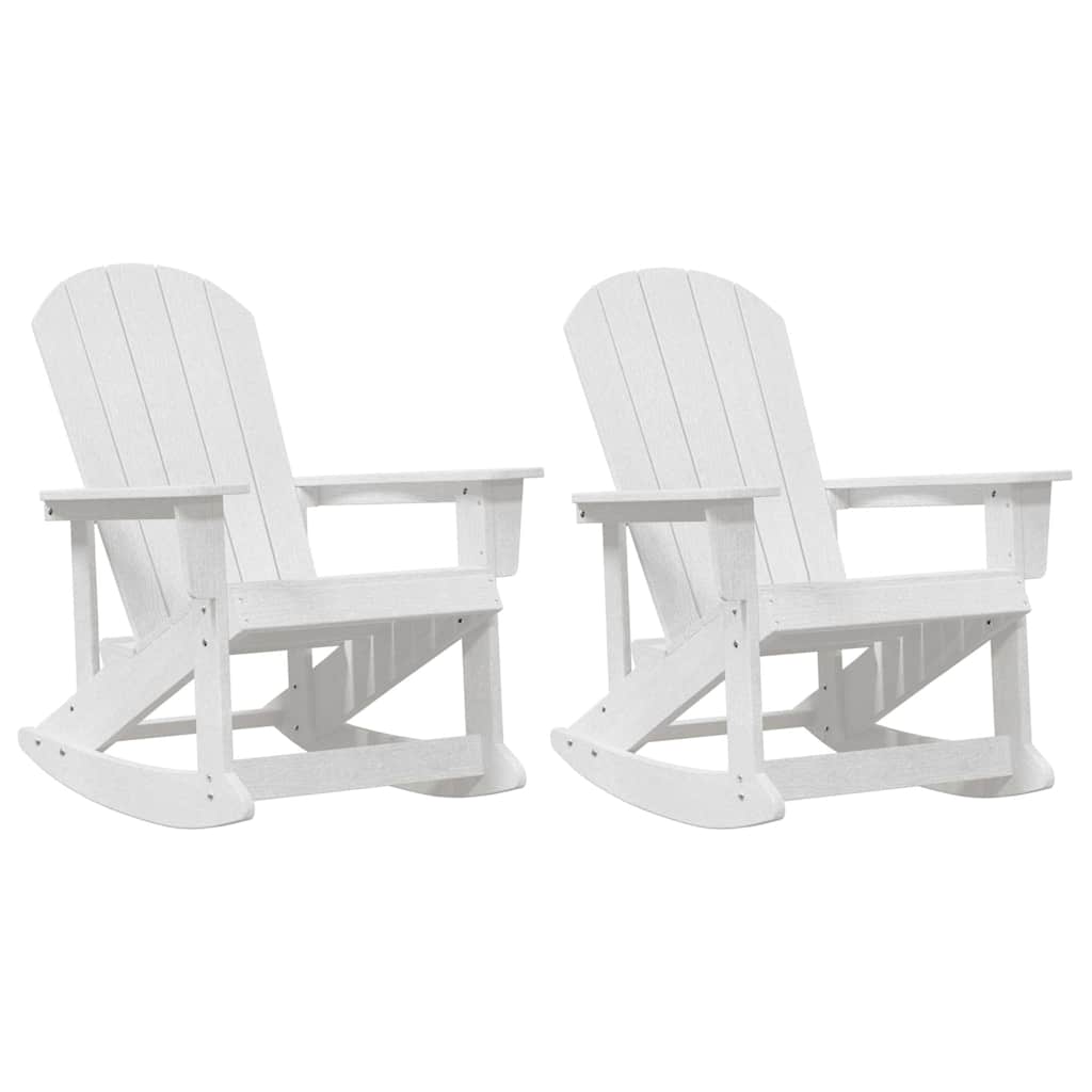 Adirondack ljuljačke 2 pcs Bijelo HDPE