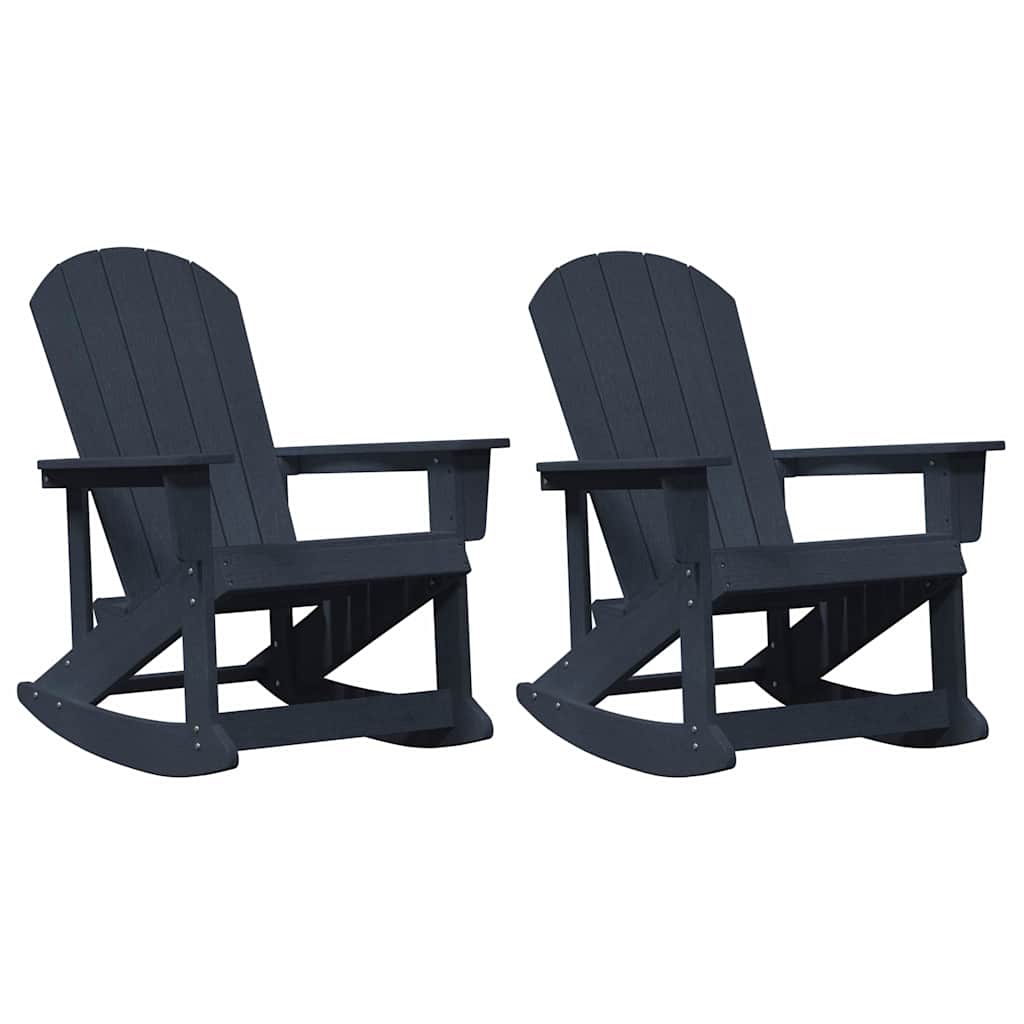 Adirondack ljuljačke 2 pcs Mornarsko plava HDPE