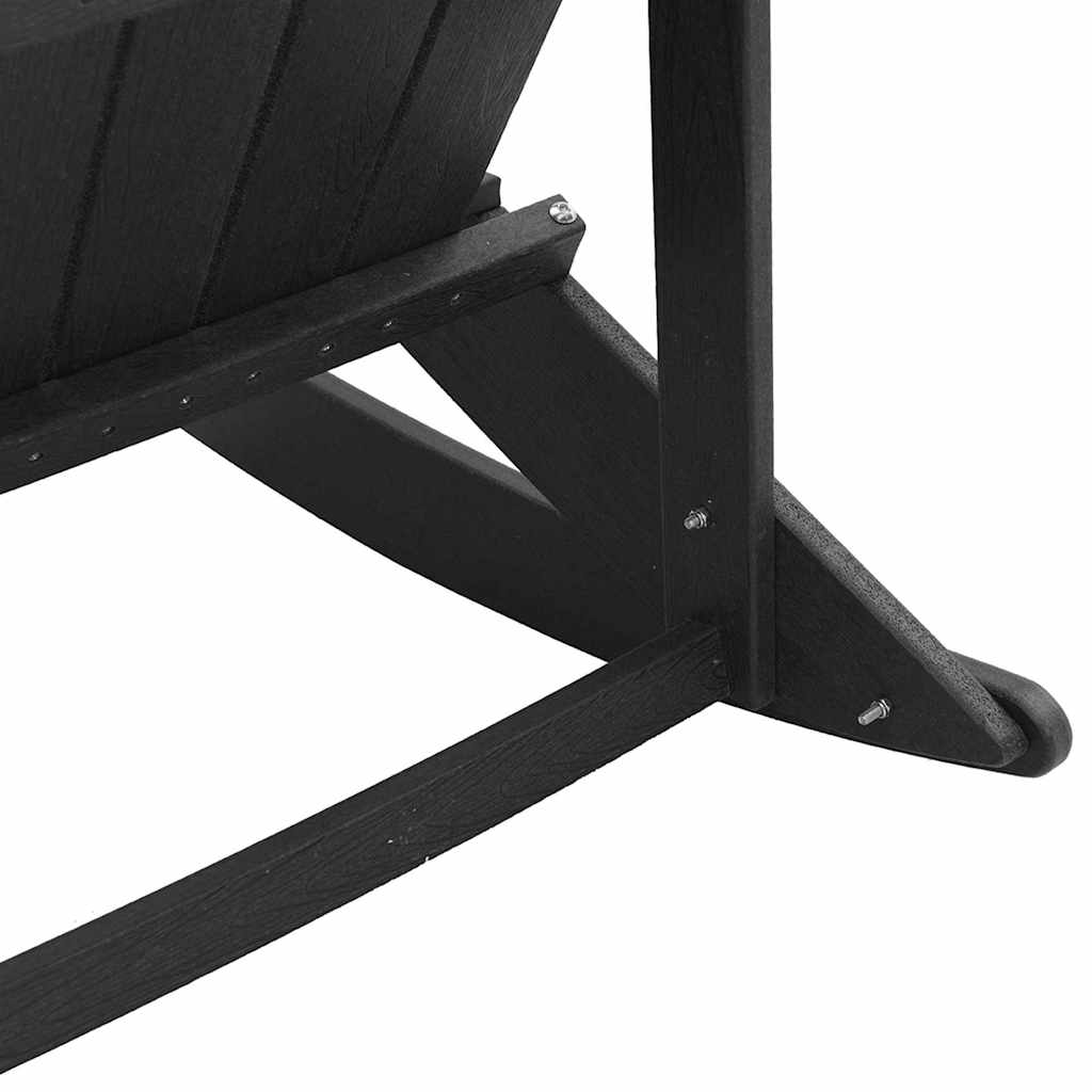 Adirondack ljuljačke 2 pcs Crna HDPE