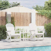 Set lounge namještaja za vrt 3 pcs Bijelo HDPE
