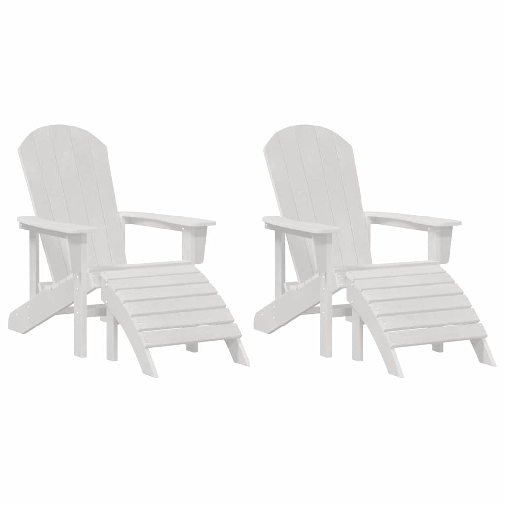 Vrtna stolica 2 pcs Bijelo 83 x 74 x 92 cm Polietilen