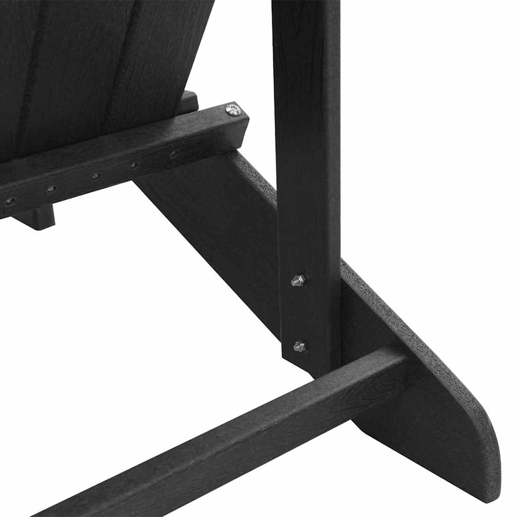 Vrtna stolica 2 pcs Crna 83 x 74 x 92 cm Polietilen