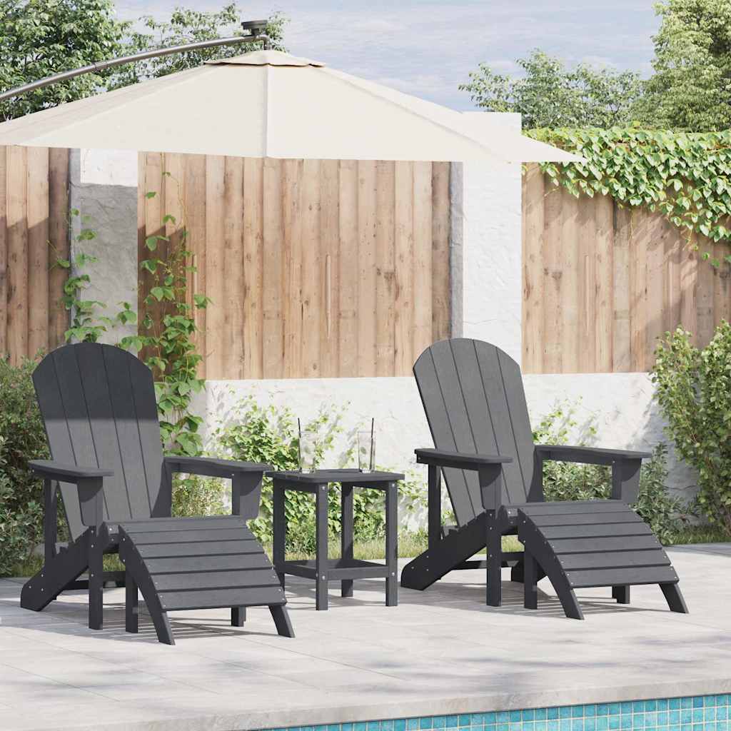 Vrtna stolica 2 pcs Svijetlo siva 83 x 74 x 92 cm Polietilen