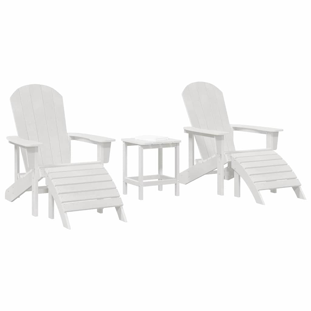 Vrtna stolica 3 pcs Bijelo Polietilen