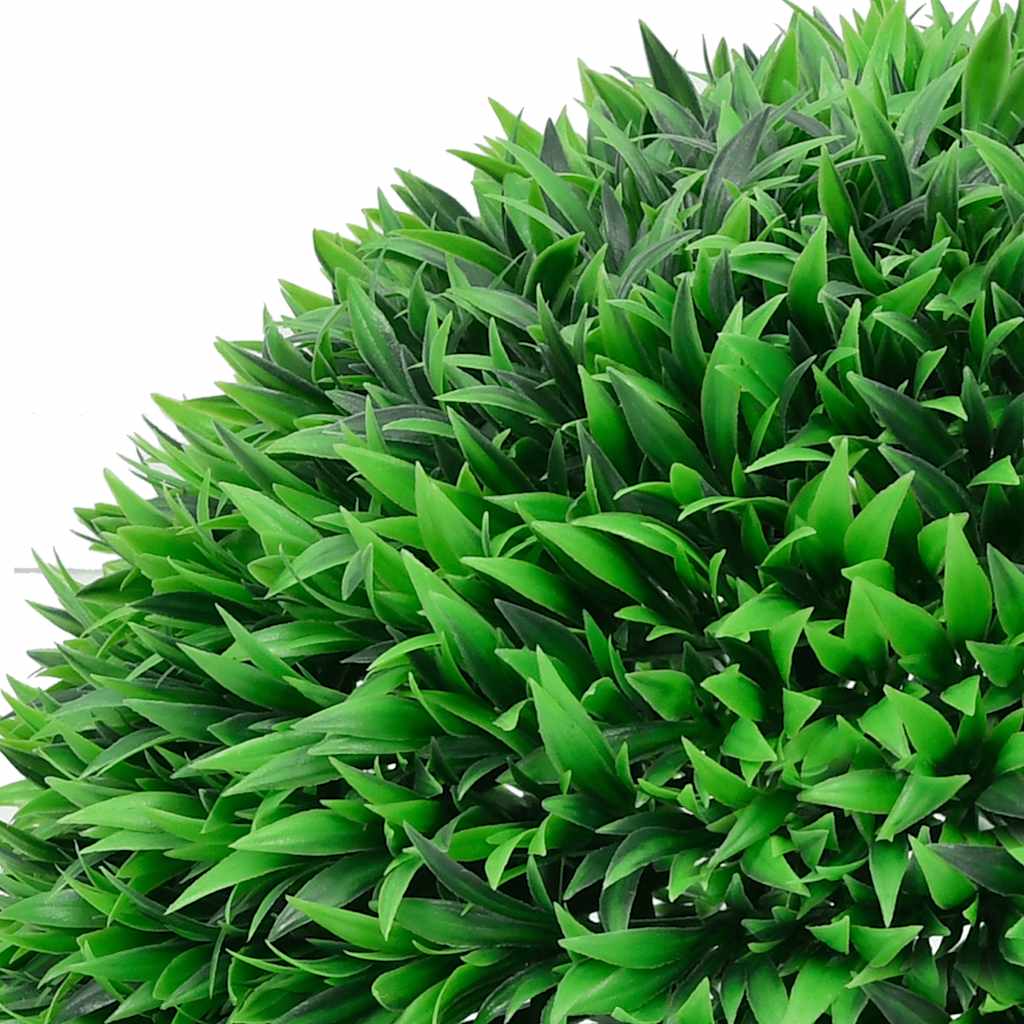 Umjetne kugle od šimšira s LED svjetlima 2 kom zelene 55 cm