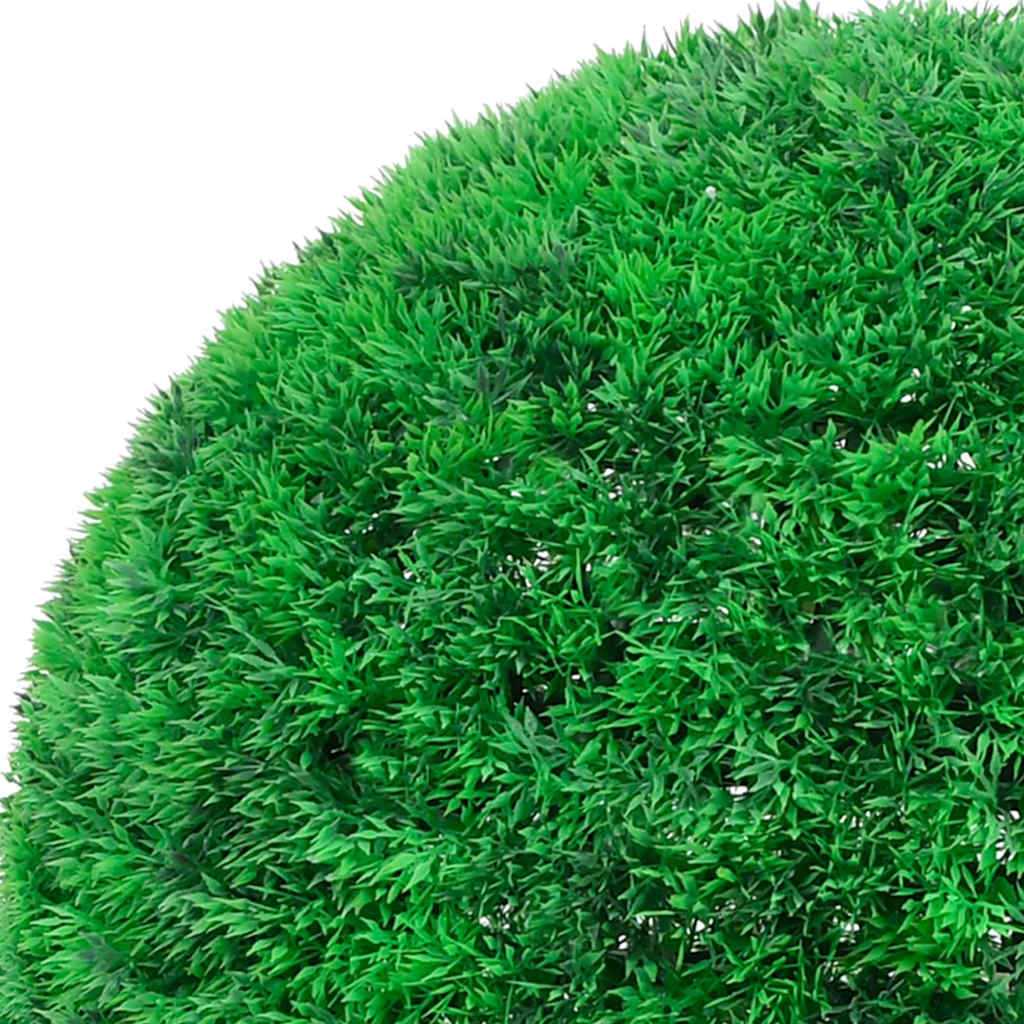 Umjetne kugle od šimšira s LED svjetlima 2 kom zelene 27 cm