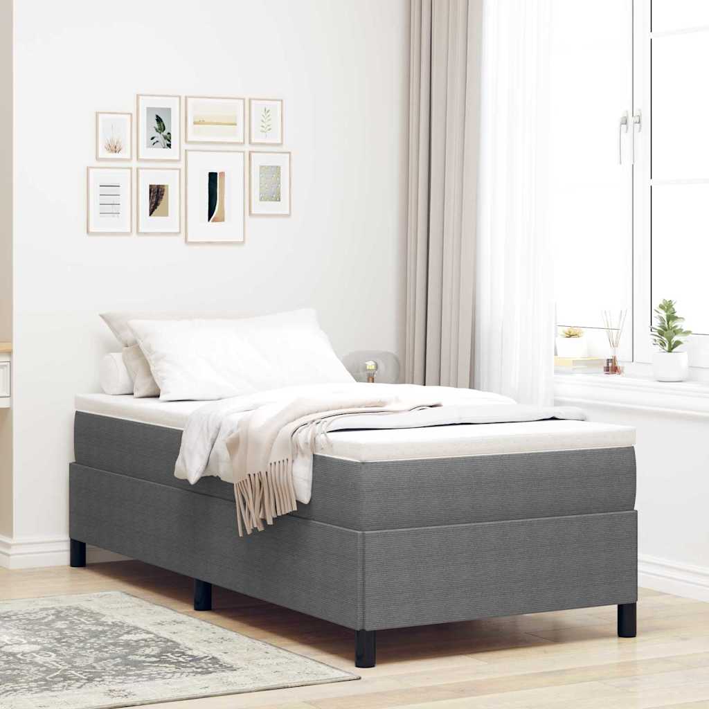 Krevet s opruga kutije Svijetlo siva 80 x 200 cm