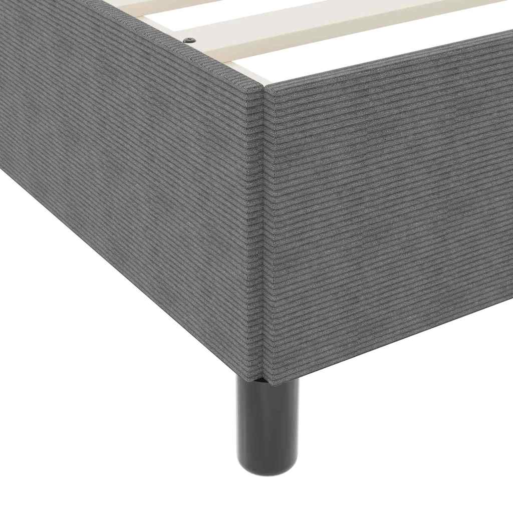Krevet s opruga kutije Svjetlosiva 90 x 200 cm Kordura tekstil