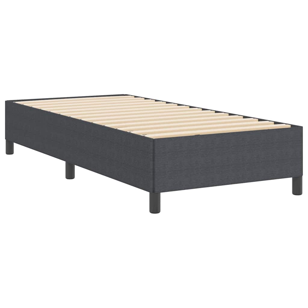 Krevet s opruga kutije Tamnosiva 100 x 200 cm Kordura tekstil