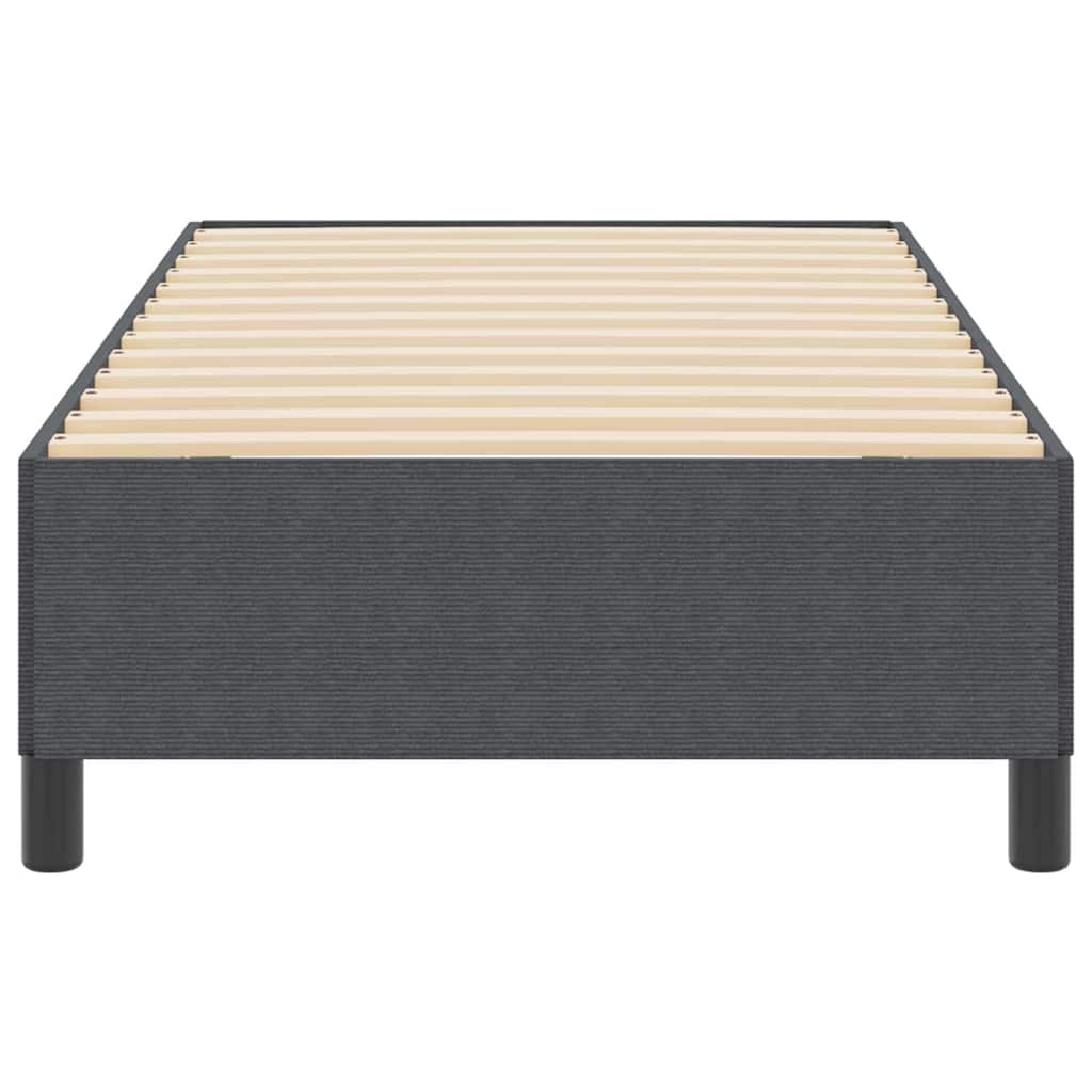 Krevet s opruga kutije Tamnosiva 100 x 200 cm Kordura tekstil