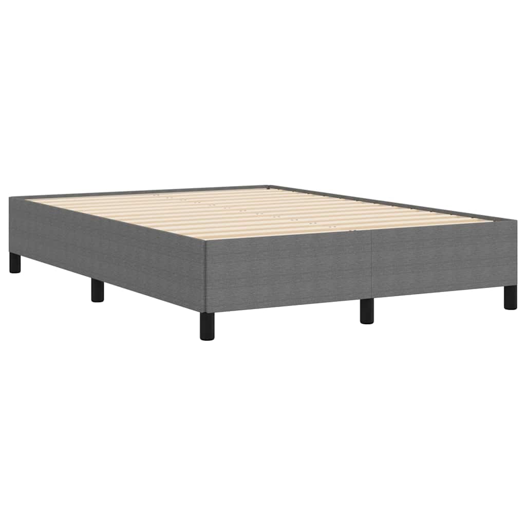 Krevet s opruga kutije Svjetlosiva 140 x 190 cm Kordura tekstil