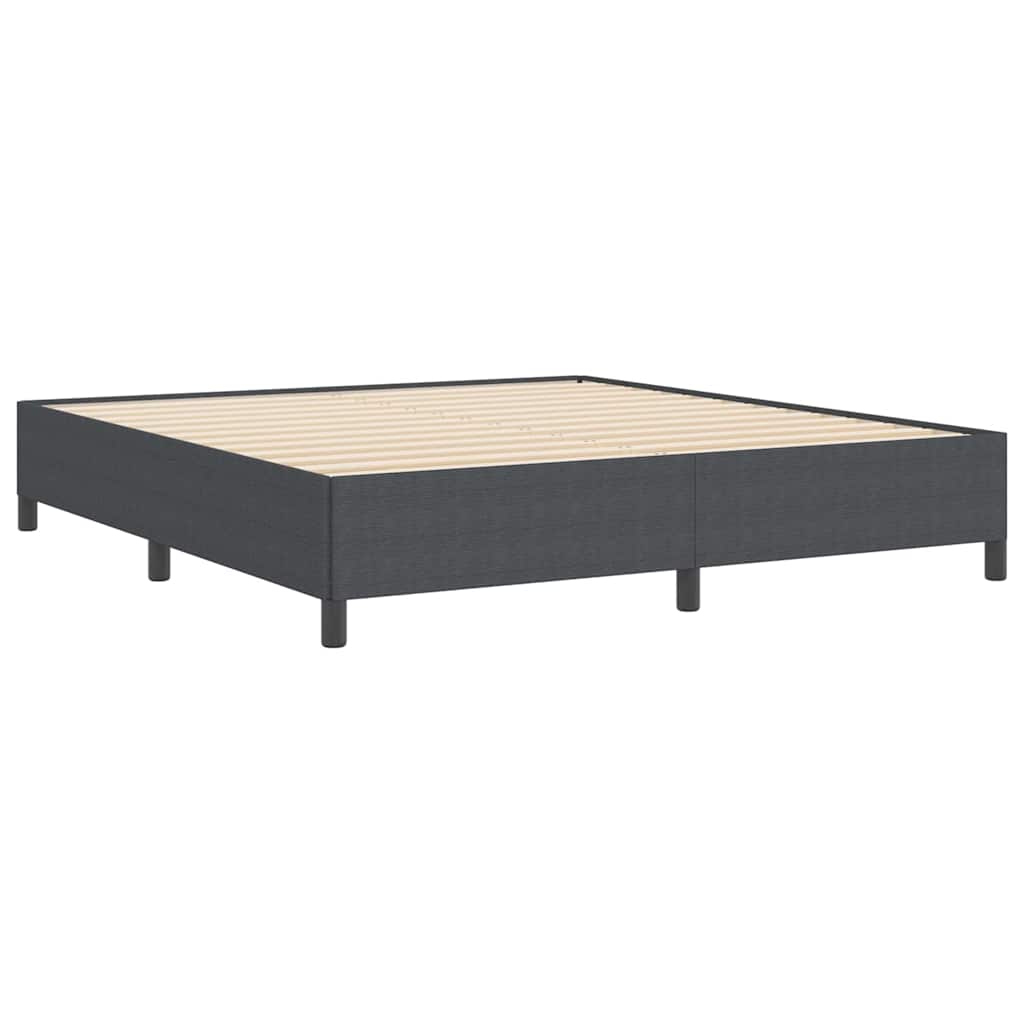 Krevet s opruga kutije Tamnosiva 180 x 200 cm Kordura tekstil