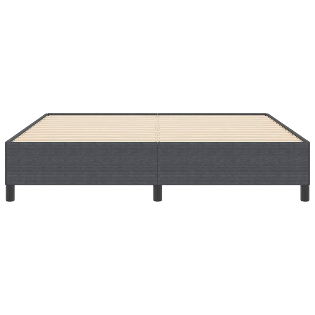 Krevet s opruga kutije Tamnosiva 180 x 200 cm Kordura tekstil