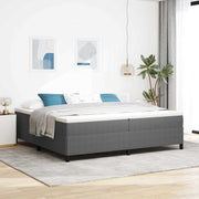 Krevet s opruga kutije Svjetlosiva 200 x 200 cm Kordura tekstil