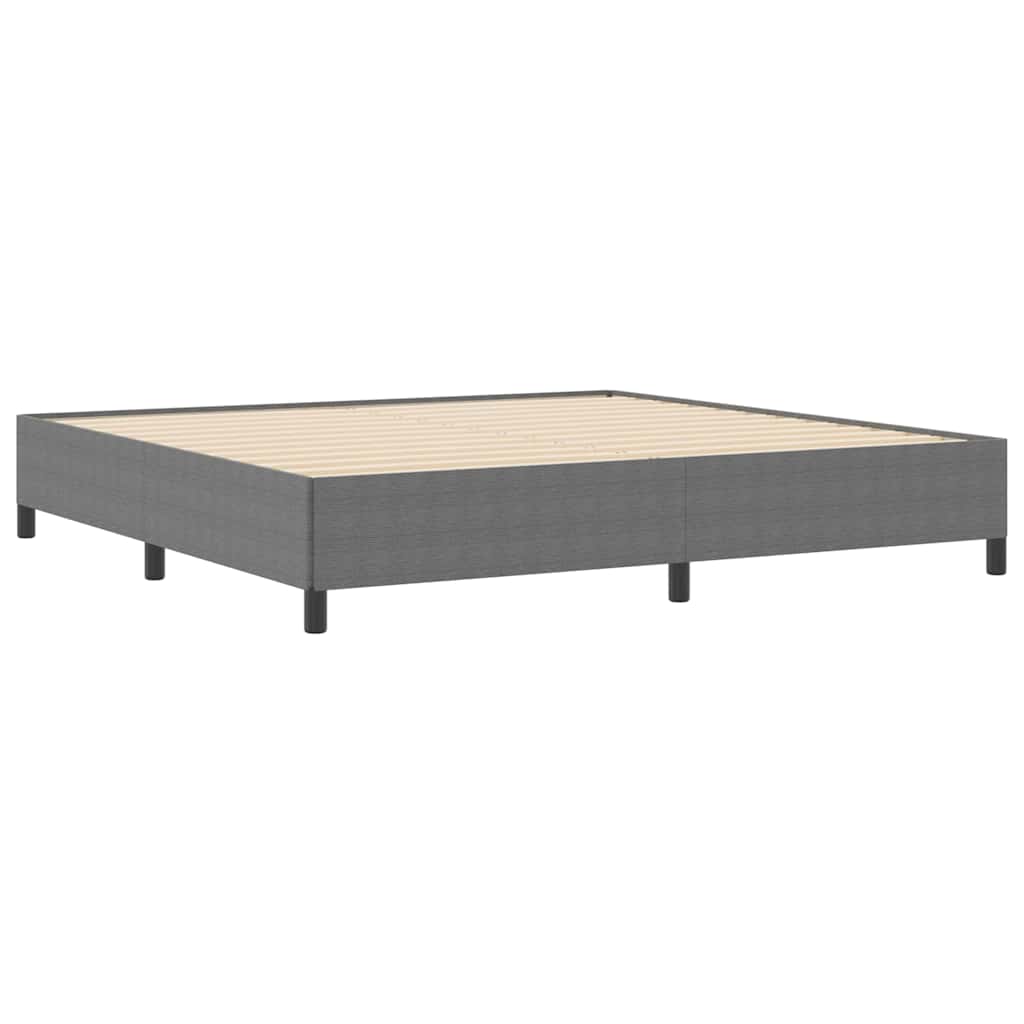 Krevet s opruga kutije Svjetlosiva 200 x 200 cm Kordura tekstil