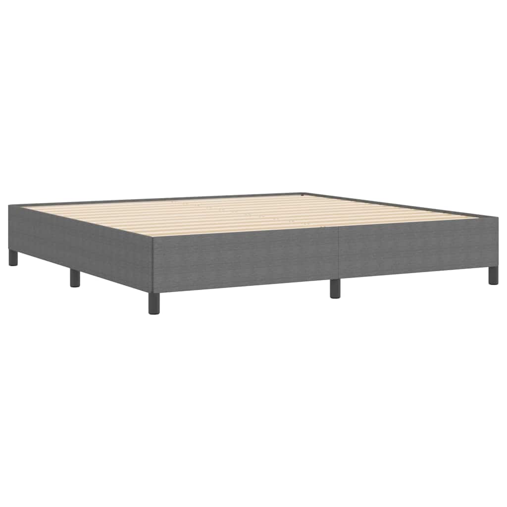 Krevet s opruga kutije Svjetlosiva 200 x 200 cm Kordura tekstil