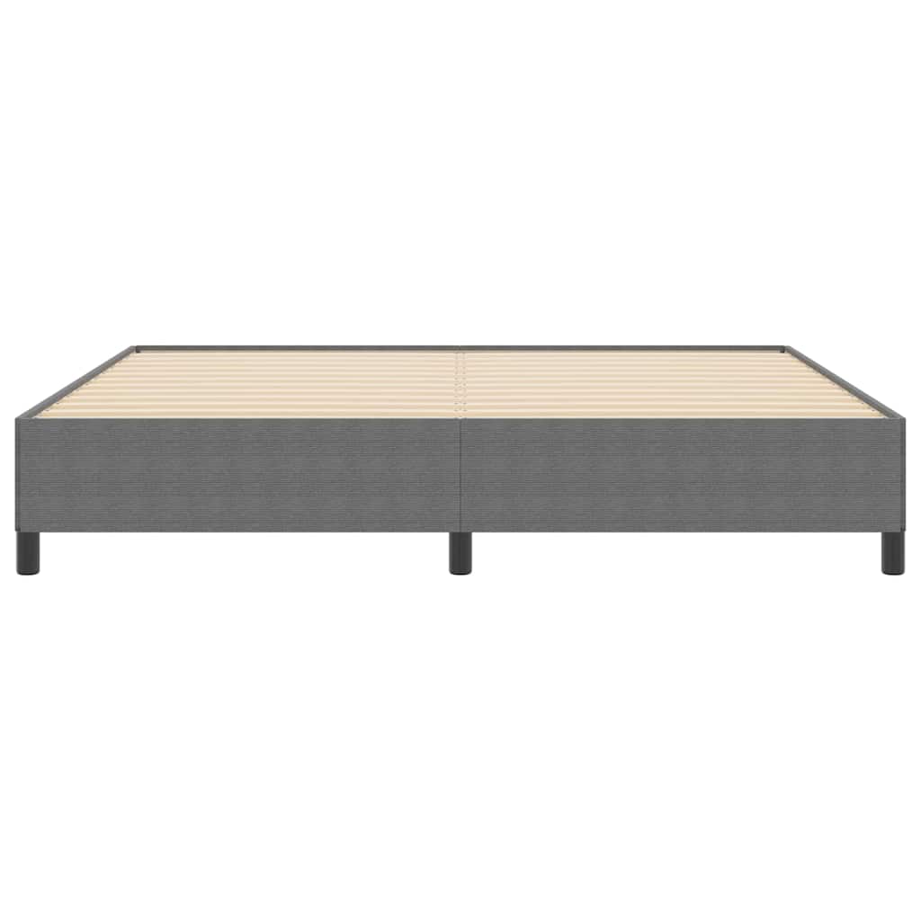 Krevet s opruga kutije Svjetlosiva 200 x 200 cm Kordura tekstil