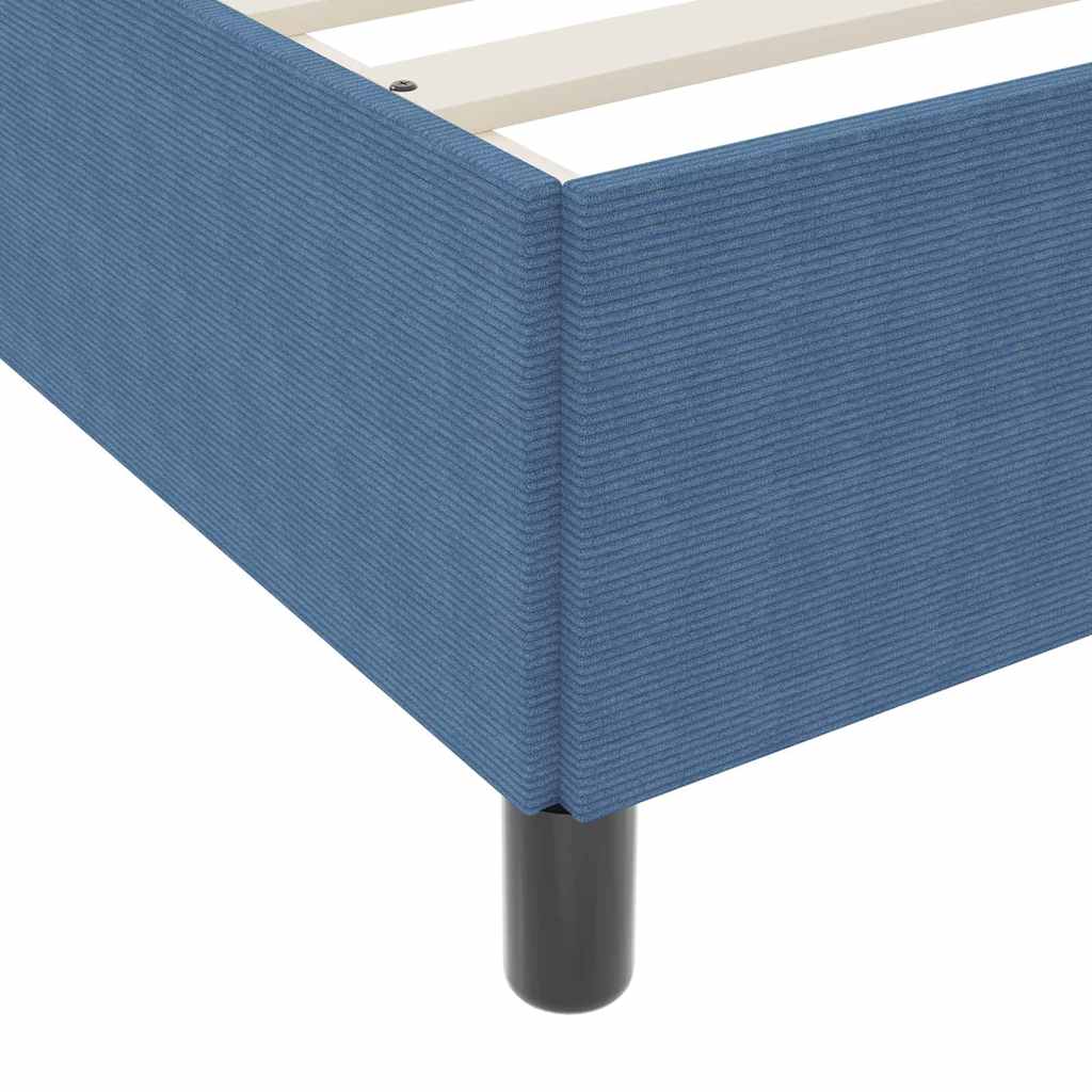 Krevet s opruga kutije Plava 200 x 200 cm Kordura tekstil