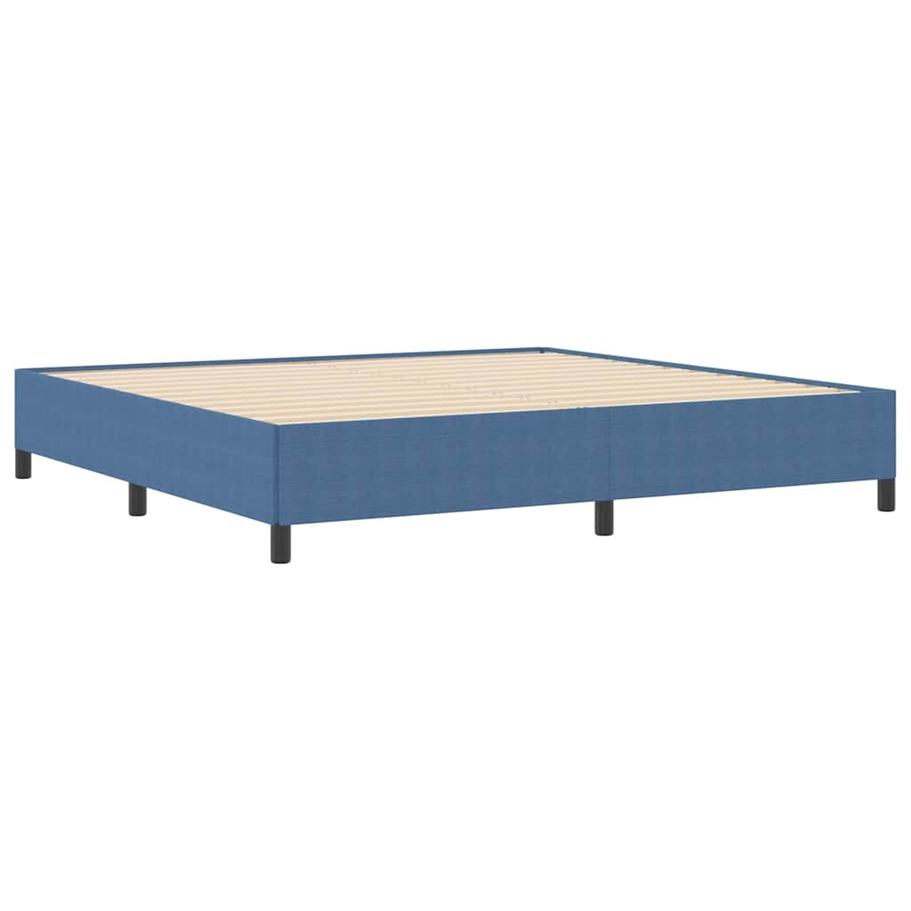 Krevet s opruga kutije Plava 200 x 200 cm Kordura tekstil