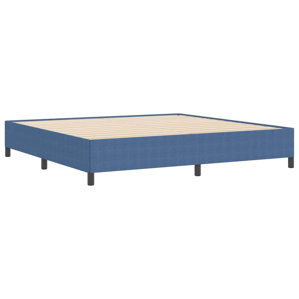 Krevet s opruga kutije Plava 200 x 200 cm Kordura tekstil