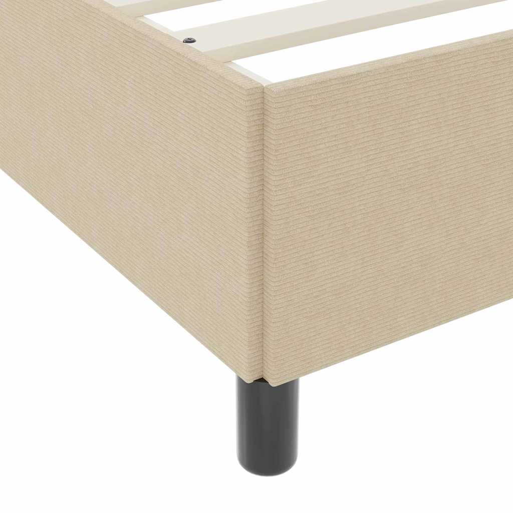 Krevet s opruga kutije Siva zelena 200 x 200 cm Kordura tekstil