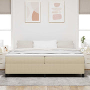 Krevet s opruga kutije Siva zelena 200 x 200 cm Kordura tekstil