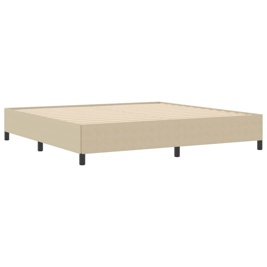 Krevet s opruga kutije Siva zelena 200 x 200 cm Kordura tekstil