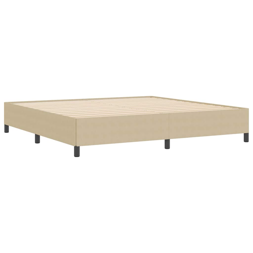 Krevet s opruga kutije Siva zelena 200 x 200 cm Kordura tekstil