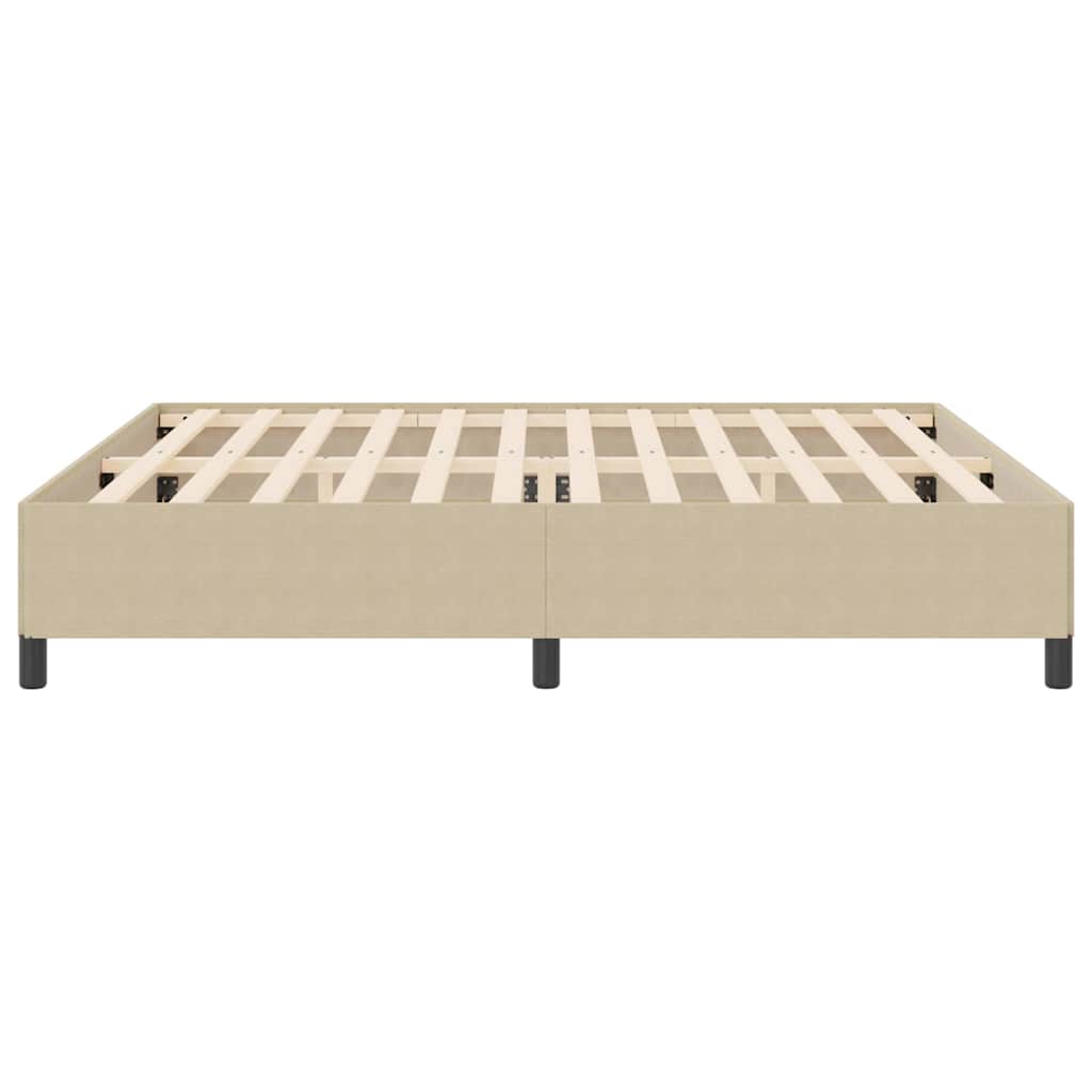 Krevet s opruga kutije Siva zelena 200 x 200 cm Kordura tekstil