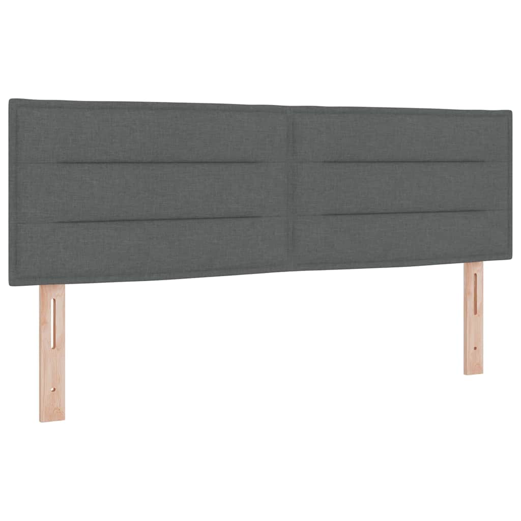 Uzglavlje Tamno siva 160 cm tkanina