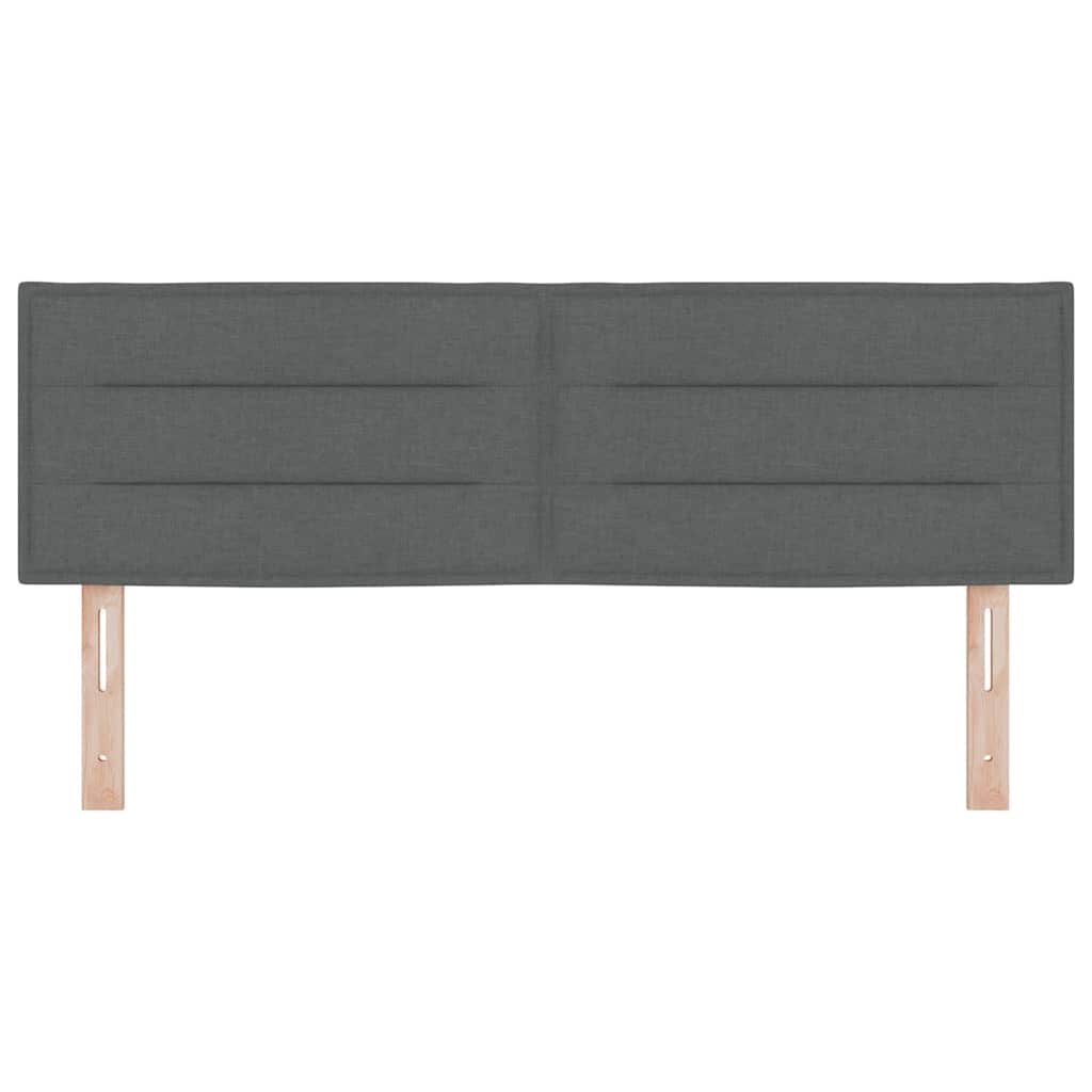 Uzglavlje Tamno siva 160 cm tkanina