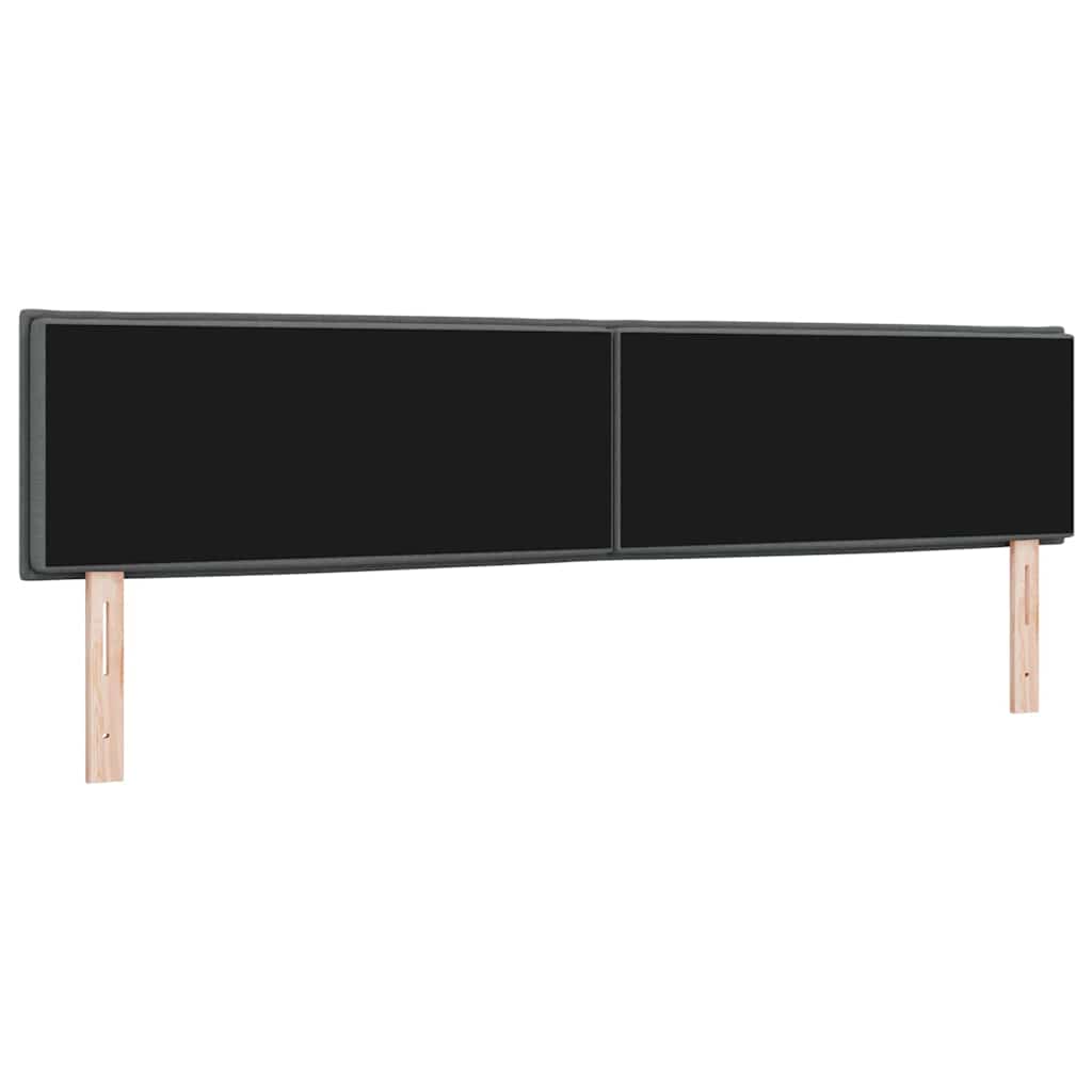 Uzglavlje Tamno siva 200 cm tkanina
