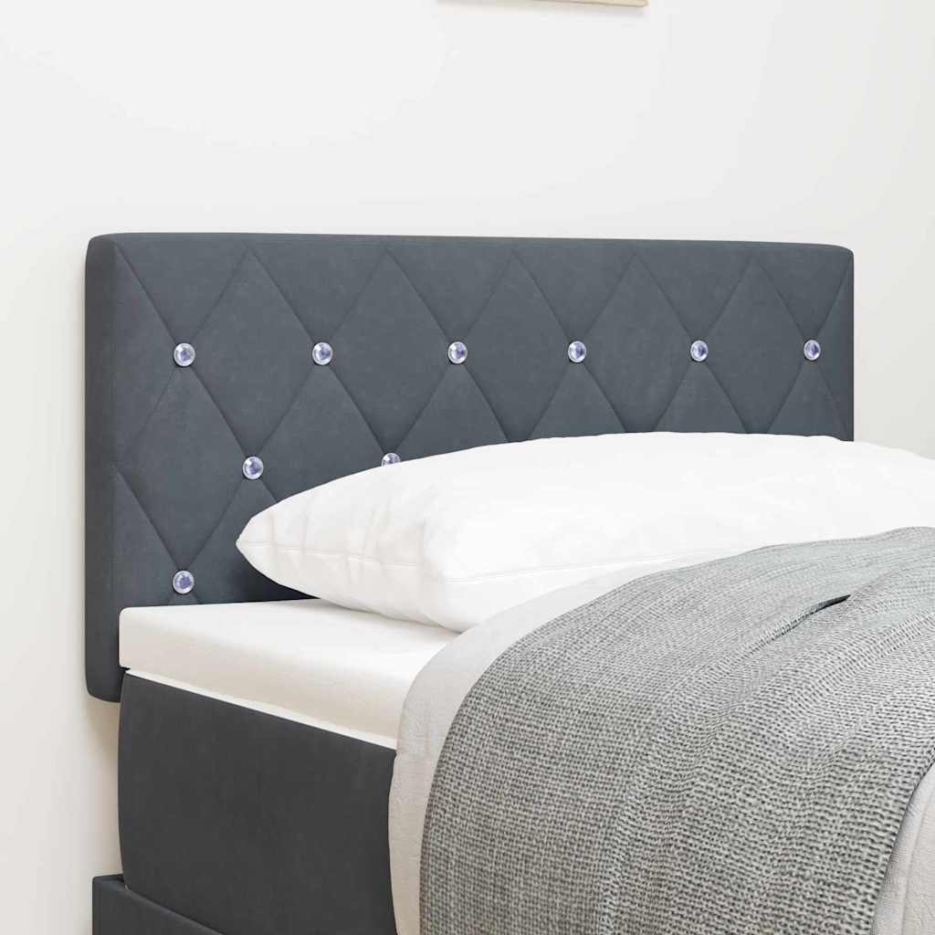 Uzglavlje Tamno siva 80 cm Baršun