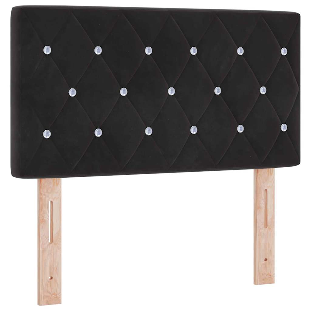 Uzglavlje Crna 80 cm Baršun