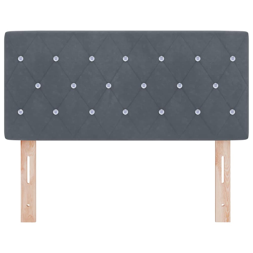 Uzglavlje Tamno siva 90 cm Baršun