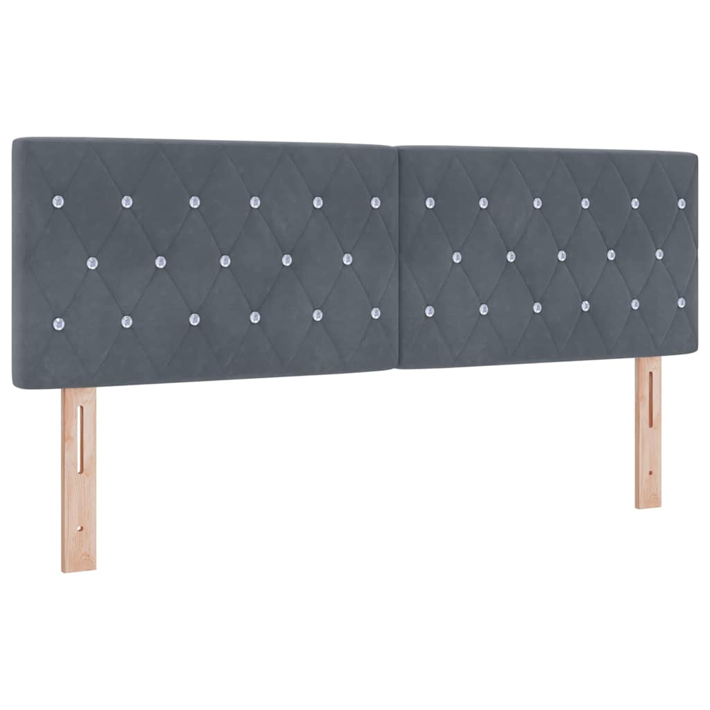 Uzglavlje Tamno siva 144 cm Baršun