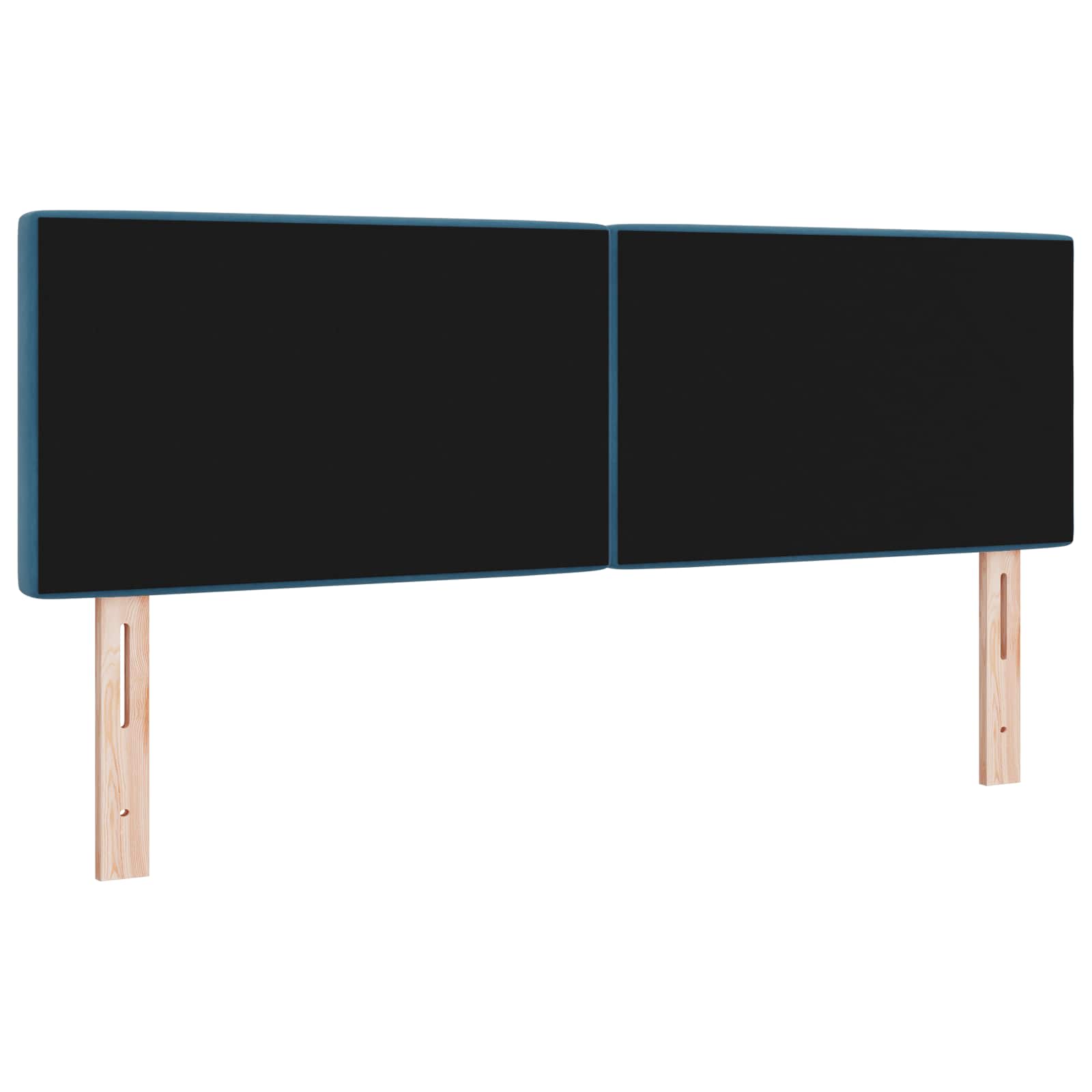 Uzglavlje Tamno plava 144 cm Baršun