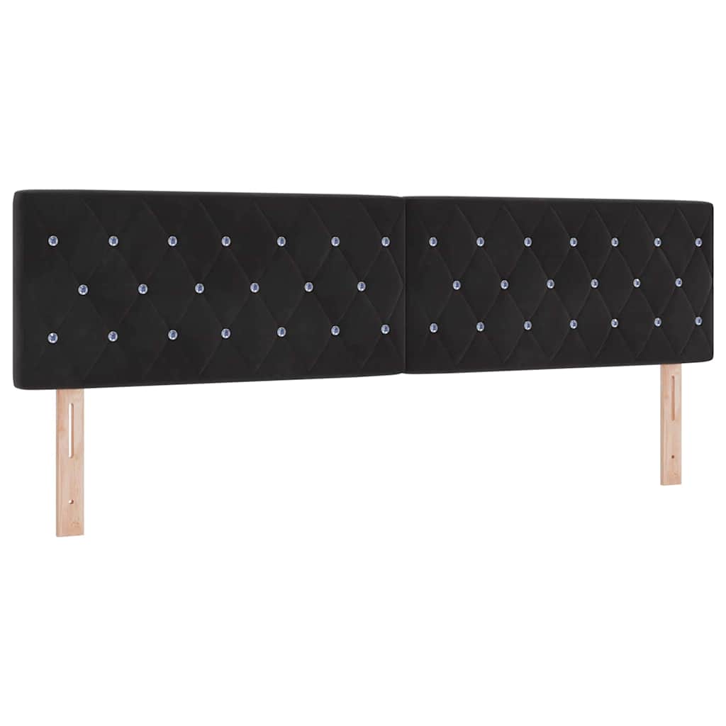 Uzglavlje Crna 180 cm Baršun
