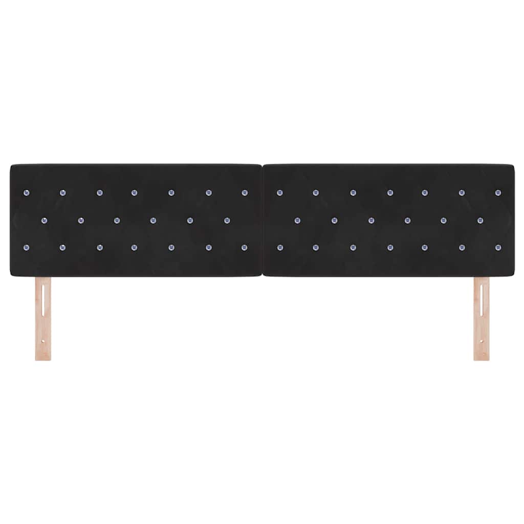 Uzglavlje Crna 180 cm Baršun